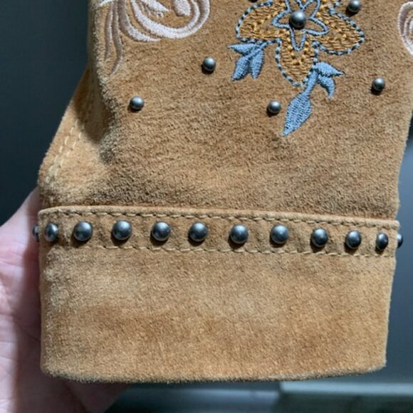 Cripple Creek Women's Genuine Leather Cowgirl Rodeo Studded Fringe Jacket Size L - Picture 8 of 11